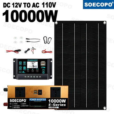 Kit Solaire Complet 10000W Panneau 800W Hors Réseau