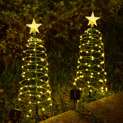 Guirlande Solaire Noël Étoile LED IP65 Extérieur