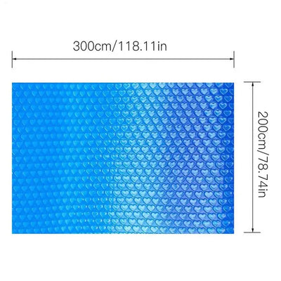 Bâche à Bulles Solaire Rectangulaire Isolante Piscine et Spa