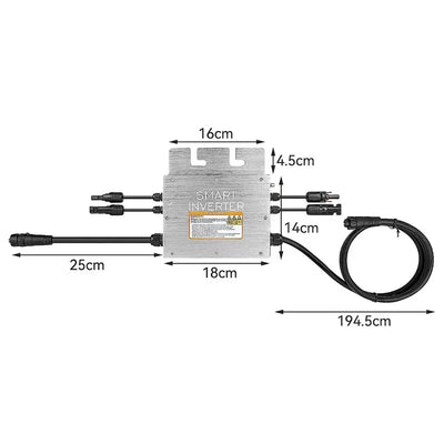 Micro-Onduleur Solaire 600-1000W Réseau WIFI