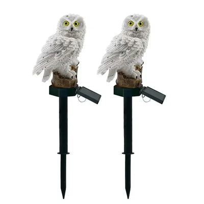 Lampe Solaire Hibou de Pelouse LED Étanche