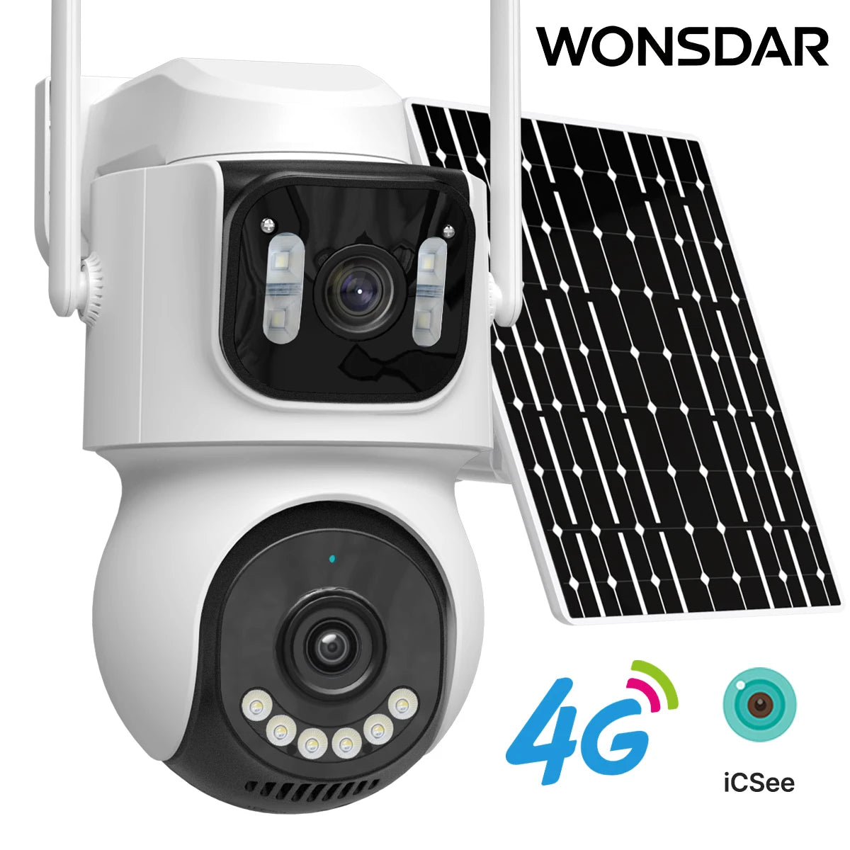 Caméra Solaire 4G Extérieure PTZ Sans Fil