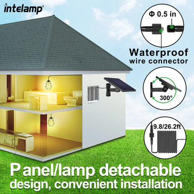 Lampe Solaire Suspendue LED Étanche IP65 Intérieur Extérieur