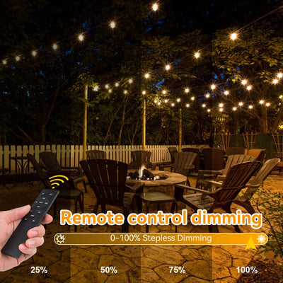 Guirlande Solaire Extérieure G40 LED Étanche Télécommande