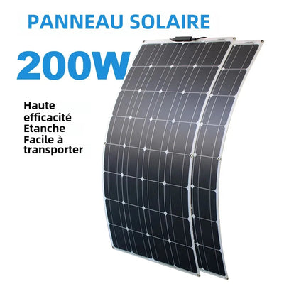 Panneau Solaire Flexible 100W à 600W Camping