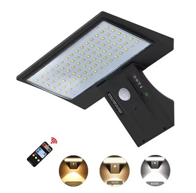 Applique Solaire Murale Étanche Détecteur 90 LED
