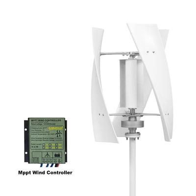 Éolienne Verticale 2000W 12V 24V 48V Démarrage Basse Vitesse
