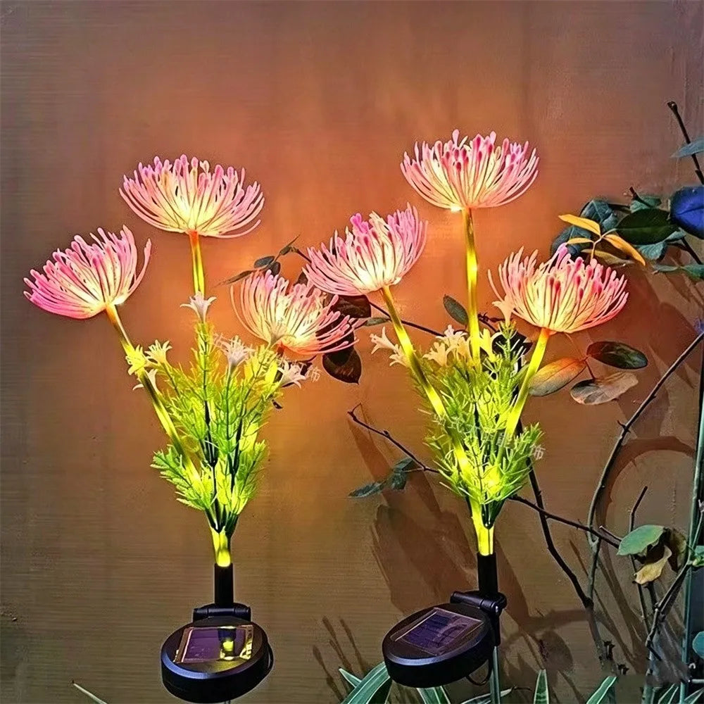 Lampe Solaire Fleur Lumineuse Décorative pour Jardin