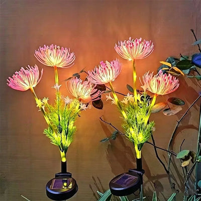 Lampe Solaire Fleur Lumineuse Décorative pour Jardin