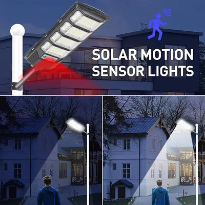 Projecteur Solaire Puissant Détecteur de Mouvement Extérieur