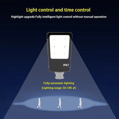 Lampadaire Solaire Extérieur Puissant IP67 Crépuscule à l'Aube