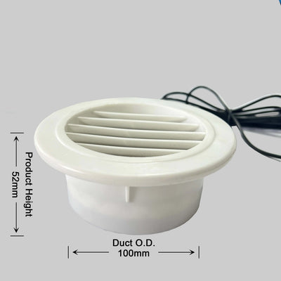 Ventilateur Solaire Mural d'Extraction pour Abri