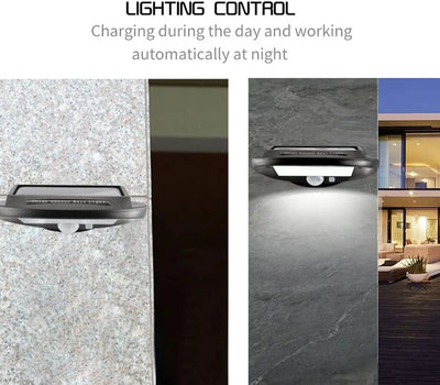 Lampe Solaire Murale Extérieur Détecteur de Mouvement Sensible