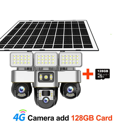 Camera Solaire 4G Triple Objectif PTZ Exterieure