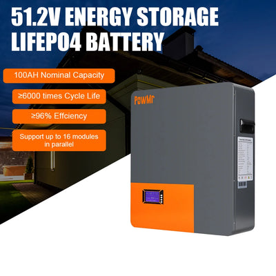 Batterie Solaire LiFePO4 51,2V 100Ah 5,12 kWh