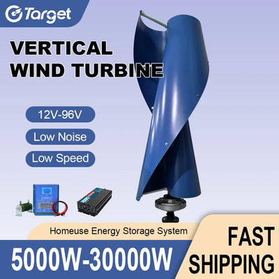 Éolienne Verticale 20 kW 12V 24V 48V Aimant Permanent