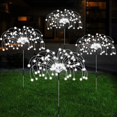 Lampe Solaire Décorative Jardin Effet Feu d'Artifice