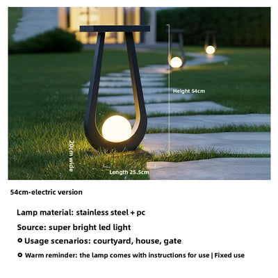 Lampe Solaire de Sol pour Pelouse et Jardin