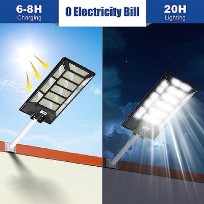Lampe Solaire de Rue Extérieure Puissante avec Télécommande