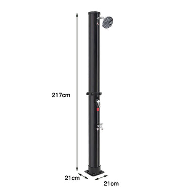 Douche Solaire de Jardin 35 L Noire Eau Chaude et Froide