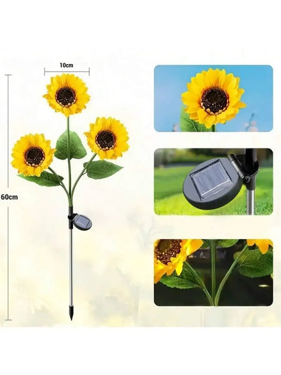 Lampe Solaire Tournesol à Planter Jardin