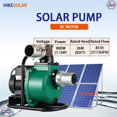 Pompe Solaire de Surface 1,1 CV 48V MPPT Inox Irrigation