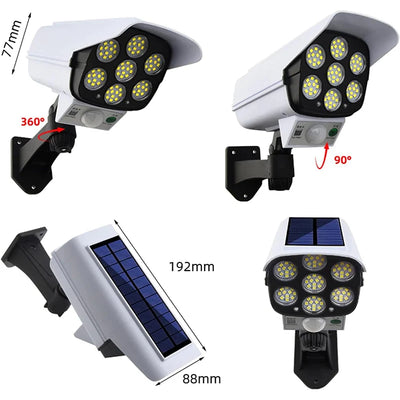 Projecteur Solaire Extérieur Factice Anti-Intrusion avec Détecteur de Mouvement