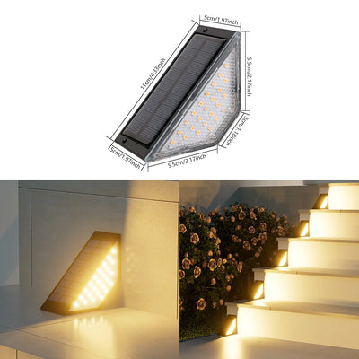 Lampe Solaire Escalier LED Blanc Chaud Étanche IP65