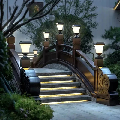 Lampe Solaire Carrée Extérieure Étanche Jardin - vue 4