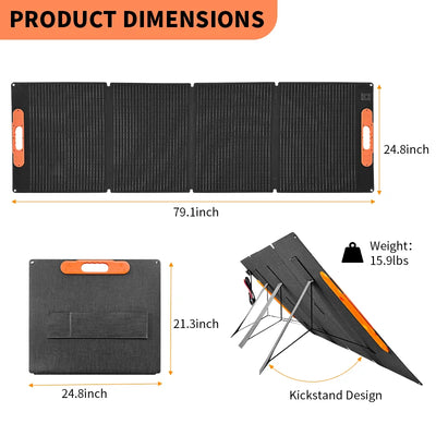 Panneau Solaire Pliable Portable 200W Camping