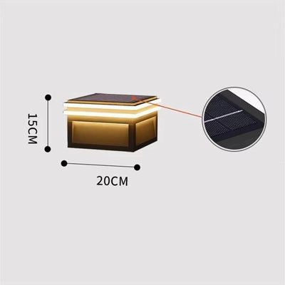 Lampe Solaire de Chapiteau Pilier Carrée - vue 12