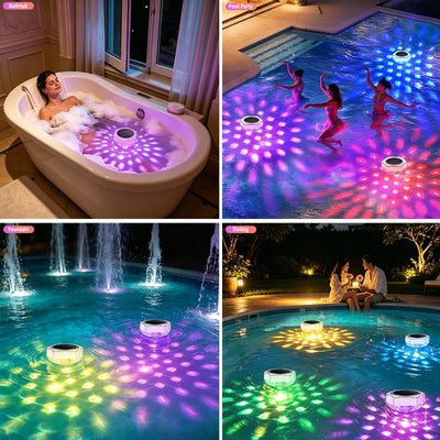 Lampe Solaire Flottante pour Piscine LED avec Télécommande