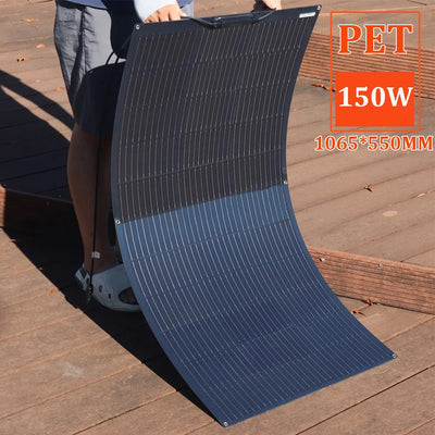 Panneau Solaire Flexible 12V ETFE et PET 95W à 400W