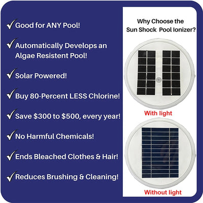 Purificateur Solaire de Piscine Ionique Cuivre et Argent