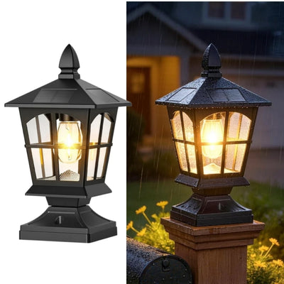Lampe Solaire Extérieur pour Pilier de Portail et Poteau