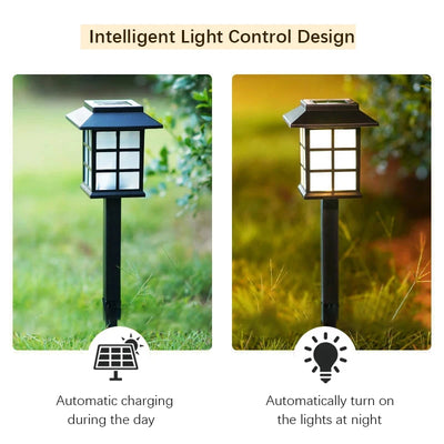 Balise Solaire d'Allée LED Lot de 8 Allumage Automatique