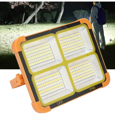 Projecteur Solaire Portable LED Rechargeable 100W