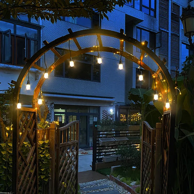 Guirlande Solaire Boules de Cristal Lanternes
