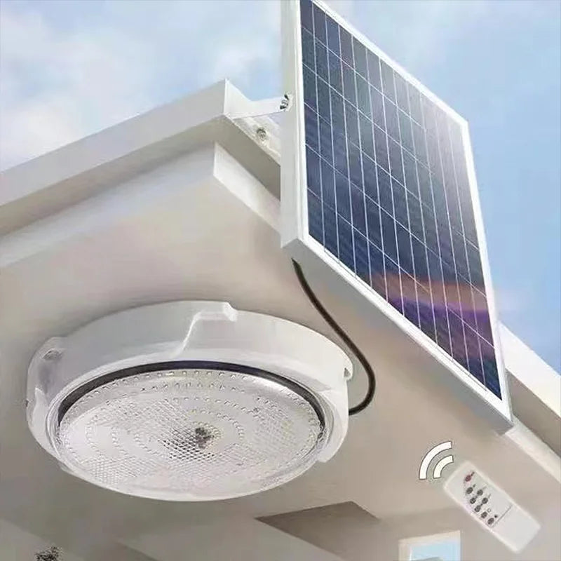 Lampe Solaire Intérieur Plafonnier Étanche Maison Jardin 60W à 200W