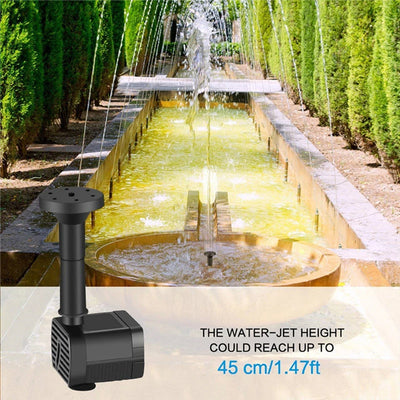 Kit Pompe Solaire pour Fontaine Bassin et Aquarium