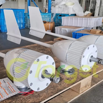 Éolienne 2kW à 6kW 3 ou 5 Pales 12V 24V 48V MPPT Hybride