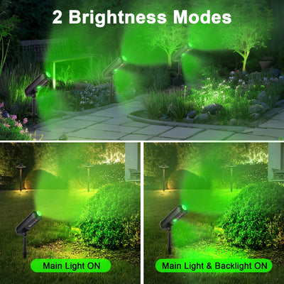 Lampe Solaire Verte Applique Murale Jardin IP65 4 Pièces