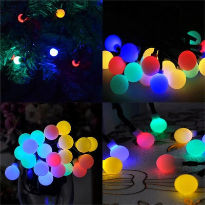 Guirlande Solaire Extérieur Motif Floral LED Étanche Jardin