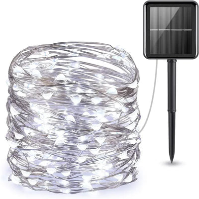 Guirlande Solaire LED Scintillante Étanche de 6 à 33 m