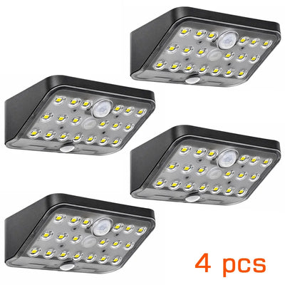 Applique Murale Solaire Extérieur 19 LED Détecteur de Mouvement