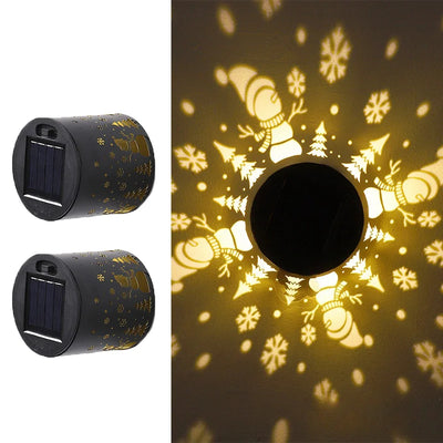 Applique Solaire Bonhomme de Neige LED Étanche pour Clôture
