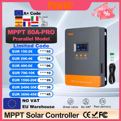 Régulateur de Charge Solaire MPPT 80A LCD
