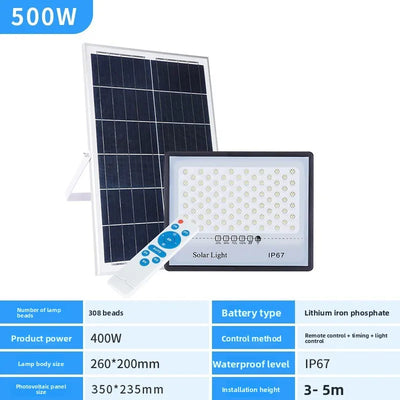 Projecteur Solaire Extérieur Puissant 400W
