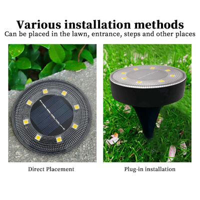 Spot Solaire Enterré LED Étanche Pelouse Jardin Allée