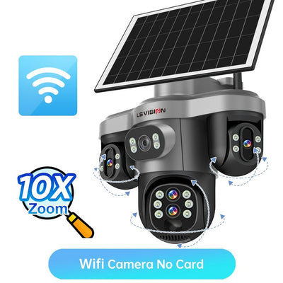 Caméra Solaire 4G WiFi Zoom 10X Extérieure PTZ - vue 12
